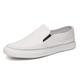 Men's Sneakers Loafers Slip-Ons Skate Shoes Sporty Casual Outdoor Daily Leather Slip-on Black White Brown Summer Spring