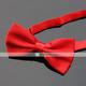 Men's Basic Party Bow Tie - Solid Colored Men Satin Bowtie Classic Party Bow Tie Pre-Tied Formal Tuxedo Bow tie Adjustable