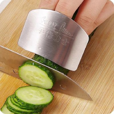 Stainless Steel Finger Hand Protector, Stainless Steel Finger Protector Finger Hand Not To Hurt Cut Safety Guard Finger Protection Tools Kitchen Cooking Tools