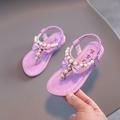 Girls' Sandals Daily Slingback School Shoes Synthetics Shock Absorption Non-slipping Princess Shoes Big Kids(7years ) Little Kids(4-7ys) School Birthday Gift Walking Shoes Indoor Outdoor Play