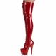 Women's Boots Stilettos Plus Size Stripper Boots Party Club Solid Colored Over The Knee Boots Crotch High Boots Thigh High Boots Winter Lace-up Platform High Heel Stiletto Heel Round Toe Punk Gothic