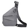 Men's Crossbody Bag Chest Bag Oxford Cloth Outdoor Office Adjustable Breathable Black Left Chest Black Right Chest Gray Left Chest