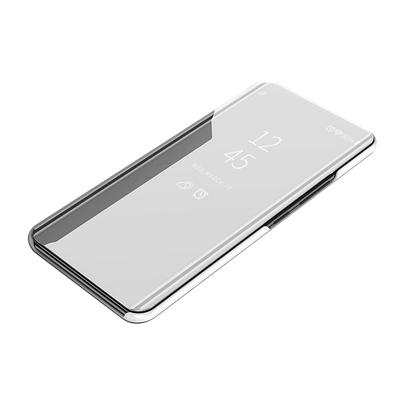 Phone Case For iPhone 17 Pro Max 17 Air 16 15 14 Pro Max Plus Clear View Window Flip Cover with Stand Holder Auto Sleep Wake Mirror Plating PU Leather