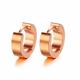 stainless steel hoop earrings for men women 18k gold plated hypoallergenic cuff earrings hoop huggie ear piercings silver