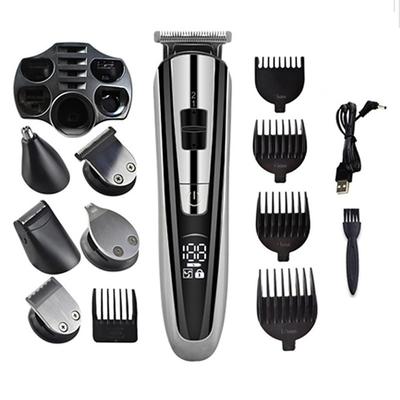 Kemei Hair Trimmer Electric Clipper Beauty Kit Multifunction Men's Shaver Beard Trimmer Cordless Cutting Machine LCD Display 5