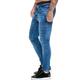 Men's Jeans Skinny Trousers Denim Pants Pocket Solid Colored Comfort Wearable Outdoor Daily Fashion Streetwear Black Blue