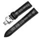 Genuine Leather Watch Band Alligator Grain Calfskin Replacement Strap Stainless Steel Buckle Bracelet for Men Women-14mm 16mm 18mm 19mm 20mm 21mm 22mm