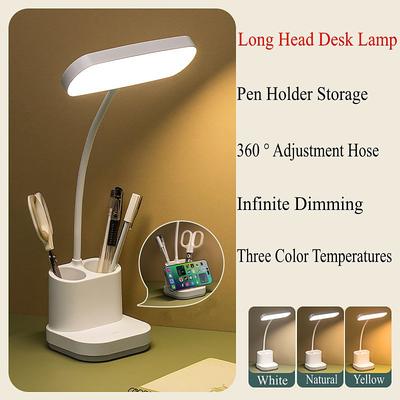 Table Lamp Desktop Reading Table Lamp LED Plug-in Use Small Table Lamp For Children And Students To Learn Reading Desk Lamp With Pen Holder Learning Lamp Eye Protection Desk Lamp Gift