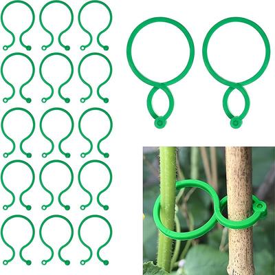 Garden Plant Holder, 100pcs Vegetables Tomato Vine Flower Clips, Plant Twist Clip, Garden Plant Support Clips, Plant Clips And Garden Clips For Other Vine Plants, For Climbing Plants, For Securing Plants