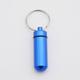 Mini Pill Bottle Charm Key Ring - Waterproof Metal Keychain - Portable amp; Creative Fashion Keychain