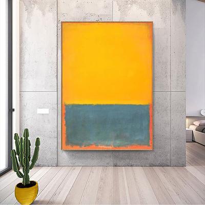 1 piece Marks Rothko Canvas Wall Art Handpainted Artwork Painting Picture for Office Bedroom Home Modern Decoration Rolled Canvas (No Frame)