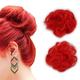 Color Will Be More Orange Than The Color 119B(Copper)! iLUU 2pcs Fashion Messy Hair Bun Extensions Chignons Hair Synthetic Hair Scrunchie Scrunchy Updo Hairpiece for Women Party