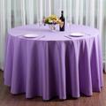 Round Tablecloths Fabric Table Cover Linens for Wedding Party Polyester Reception Banquet Events Kitchen Dining