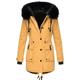 Women's Parka Fleece Lined Puffer Jacket Thicken Winter Coat Windproof Thermal Warm Heated Coat Zipper Drawstring Hoodie Outerwear Long Sleeve