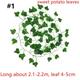 12pcs 200CM Hot Artificial Plants Rattan Creeper Green Leaf Ivy Vine For Home Wedding Decor Wholesale DIY Hanging Garland Fake Flowers