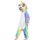 Kid's Kigurumi Pajamas Unicorn Flying Horse Pony Print Onesie Pajamas Funny Costume Flannel Fabric Cosplay For Boys and Girls Christmas Animal Sleepwear Cartoon