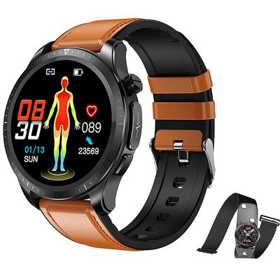 iMosi E420 Smart Watch 1.39 inch Smartwatch Fitness Running Watch Bluetooth ECGPPG Temperature Monitoring Pedometer Compatible with Android iOS Women Men Long Standby Waterproof Media Control IP68