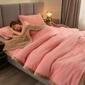 Double-Sided Coral Fleece Blanket Three-Layer Quilted Thickened Cover Quilt Flannel Blanket Double Single Air-Conditioning Nap Blanket