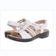 Women's Sandals Wedge Sandals Plus Size Outdoor Daily Paisley Shoes And Bags Matching Sets Summer Cut Out Button Wedge Heel Peep Toe Vintage Casual Walking Patent Leather Magic Tape Black White Red