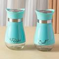 2pcs Refillable Salt Pepper Shakers Set - Stainless Steel Lid Container for Home, Restaurant, and Picnic - 3.4oz Kitchen Accessories