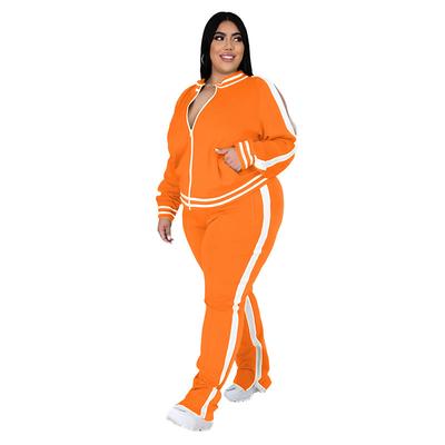 Women's Tracksuit Sweatsuit 2 Piece Athletic Winter Long Sleeve Thermal Warm Breathable Soft Fitness Running Jogging Sportswear Activewear Striped Black Yellow Light Green