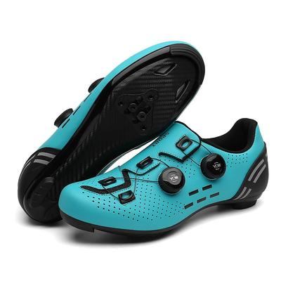 Adults Mountaineer Shoes Road Bike Shoes Cycling Shoes Anti-Slip Cushioning Breathable Mountain Bike MTB Road Cycling Cycling / Bike T2021blue mountain lock shoes T2021black T2021light blue Men's