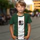 St. Patrick Boys 3D Four Leaf Clover Stripe Tee Shirts Short Sleeve 3D Print Summer Active Sports Fashion Polyester Kids 3-12 Years Crew Neck Outdoor Casual Daily Regular Fit