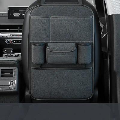 1pc Premium Car SeatBack Organizer Car Seat Back Protector Kick Mats Back Seat Protector And Cup Holder Holder Universal Travel Accessories