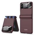 Phone Case For Samsung Galaxy Z Flip 5 Z Flip 4 Z Flip 3 Z Flip 2 Back Cover Ultra-thin Magnetic Camera Lens Protector Solid Colored TPU