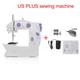 Sewing Machine, Mini Sewing Machine, Portable Night Light Pedal Straight, Electric Multi-functional Household Sewing Machine