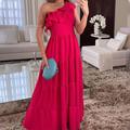 Women's Black Dress Hem Maxi Long Dress Maxi Dress Cold Shoulder Party Vacation Beach Elegant One Shoulder Sleeveless Black Red Color