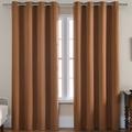 Grey Blackout Curtain 1 Panel Grommet Thermal Insulated Room Darkening Curtains for Bedroom and Living Room