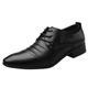 Men's Oxfords Derby Shoes Walking Business Casual Daily Office Career PU Shock Absorbing Wear Proof Lace-up Black White Brown Spring Fall