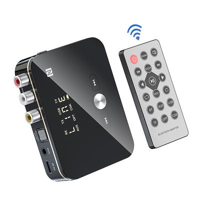 2in1 Bluetooth 5.0 Receiver Transmitter FM Stereo AUX 3.5mm Jack RCA Optical Handsfree Call NFC Wireless Bluetooth Audio Adapter TV