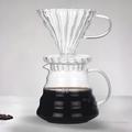 Pour Over Coffee Maker Glass Jug with Lid, Drip Coffee Machine, Reusable Glass Coffee Pot, Great Replacement for Coffee Machines