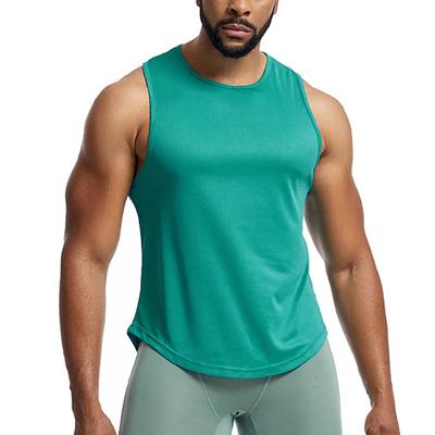 Men's Tank Top Fitness Tank Tank Undershirt Crew Neck Sleeveless Sport Casual Daily Gym Breathable Soft Plain Black Yellow Activewear Fashion Basic