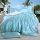 Ice Silk Four-piece Set Four-piece Set Pure Color Silk Satin Fitted Sheet Bedding