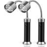 2pcs Barbecue Grill Light Magnetic Base Super-Bright LED BBQ Lights Outdoor 360 Degree Flexible Gooseneck Barbecue Light Adjustable Battery