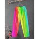 Women's Slacks Linen Colorful Rainbow Rainbow Comfort Medium Waist Ankle-Length Outdoor Daily All Seasons