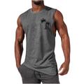 Men's Vest Top Sleeveless T Shirt for Men Graphic Palm Tree Crew Neck Clothing Apparel 3D Print Daily Sports Cap Sleeve Print Fashion Designer Muscle