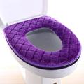 Toilet Seat Cover Cushion Universal Plush Toilet Seat Cover Warm Toilet Seat Cover Cute Knitting Handle Toilet Seat Cover