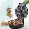 Mini Doughnut Maker Electric Non-stick Doughnut Maker Easy to Clean Makes 7 Doughnuts Makes Vegan Breakfast 1000W