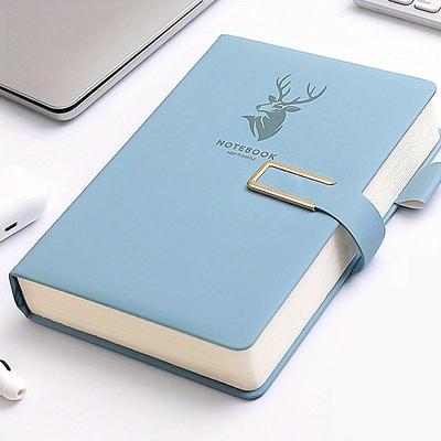 Notebook Super Thick College Students A5 Leather Business Notepad Thick Retro Simple Diary Creative Wholesale, Back to School Gift (Excluding Pens)