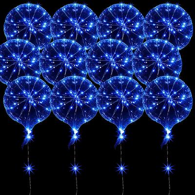 LED Balloon Lights Transparent Foil Balloon Decor Light for Party Birthday Wedding Christmas Decor Home Decor Column Stand With Base