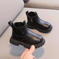 Boys Girls' Boots Daily PU Little Kids(4-7ys) Toddler(2-4ys) Daily Black White Brown Summer Spring Fall