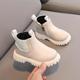 Boys Girls' Boots Daily PU Little Kids(4-7ys) Toddler(2-4ys) Daily Black White Brown Summer Spring Fall