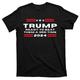 Letter Trump Black 1 Black White T shirt Tee Graphic Tee Men's Graphic Cotton Blend Shirt Trump T Shirt Shirt Short Sleeve Comfortable Tee Outdoor Street Summer Fashion Designer Clothing S M L XL 2XL