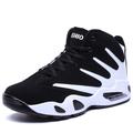 Men's Trainers Athletic Shoes Comfort Shoes Basketball Sporty Athletic PU Non-slipping Lace-up Black / White Black / Red Black Blue Fall