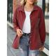 Women's Shacket Jacket Shirt Jacket Spring Jacket Long Trench Coat Botton Down Casual Lapel Jacket