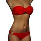 Women's Swimwear Bikini 2 Piece Normal Swimsuit Ruched 2 Piece Open Back Sexy Pure Color Strapless Vacation Beach Wear Bathing Suits